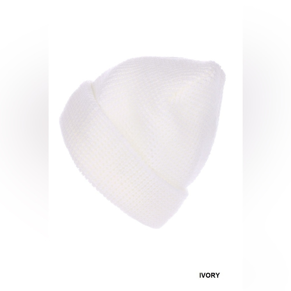 “ Morning Light “ Soft Waffle Knit Beanie Hat | Various Colors - Picture 2 of 8